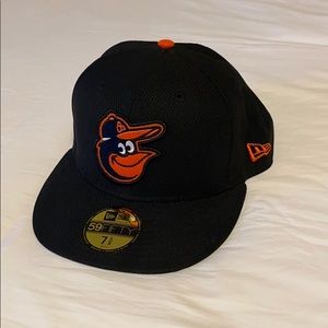 NWT Black Baltimore Orioles Fitted Hat